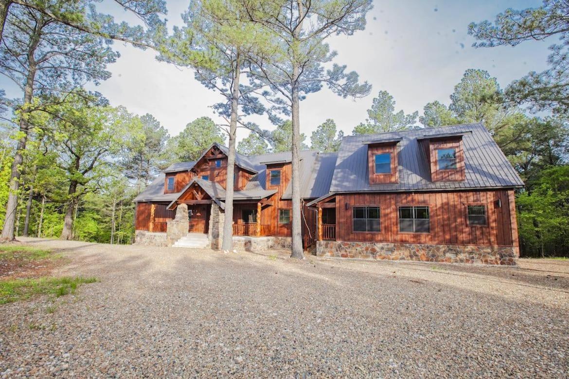 Stone Mountain Lodge 5000Sqft 6 Bed Game Room Pool Table Hot Tub Broken Bow Exterior photo